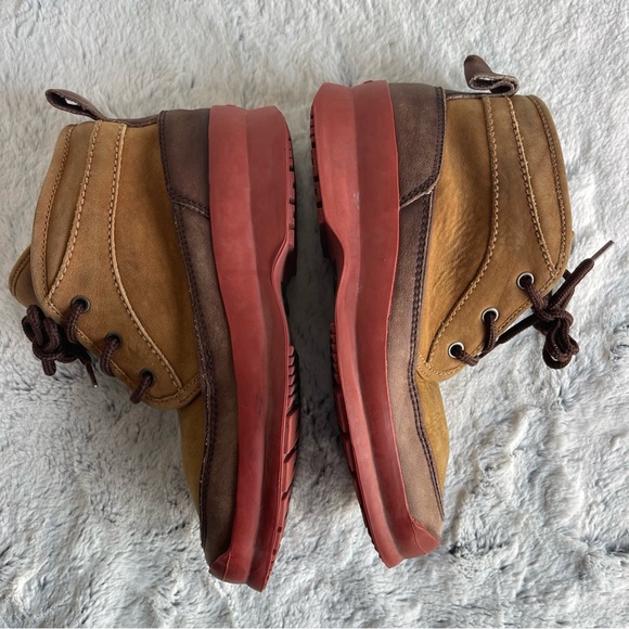 Cole Haan Boots- Sporting/Hiking Two Tone Brown Leather Boots size 6.5 - Picture 6 of 11